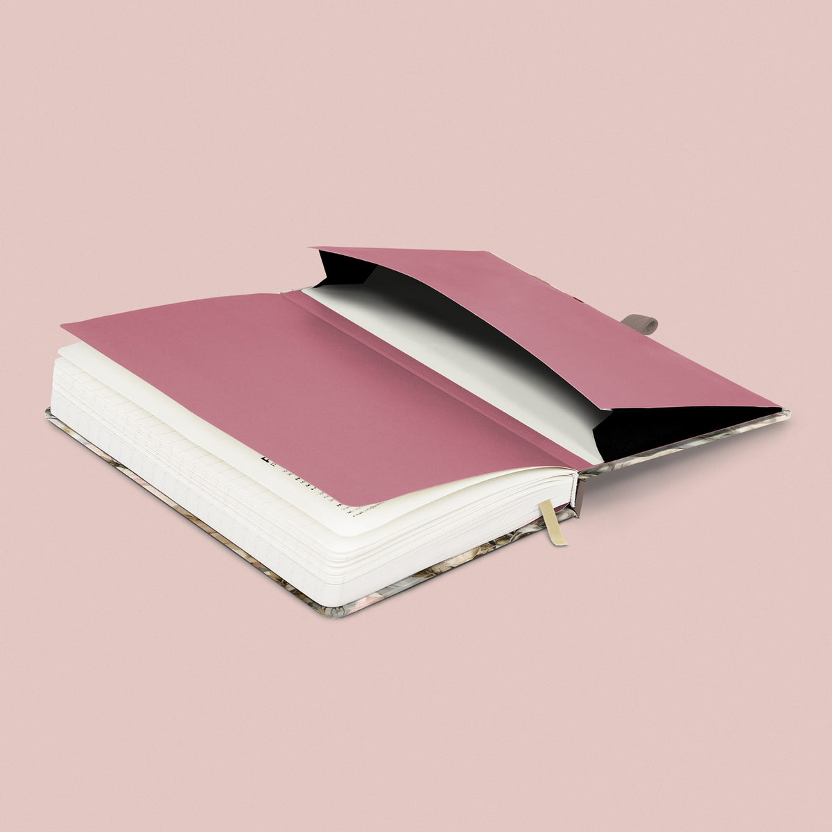 Quaderno Powder Flower, a righe, 13 × 21 cm