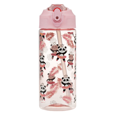 Borraccia in Tritan con cannuccia Panda, 500 ml