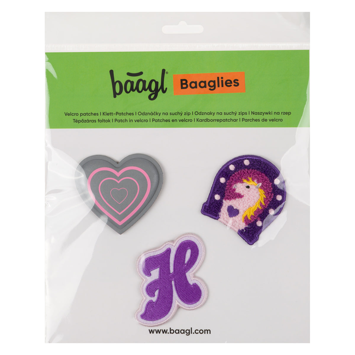 Patch Baaglies 3 pz. Horses Heart