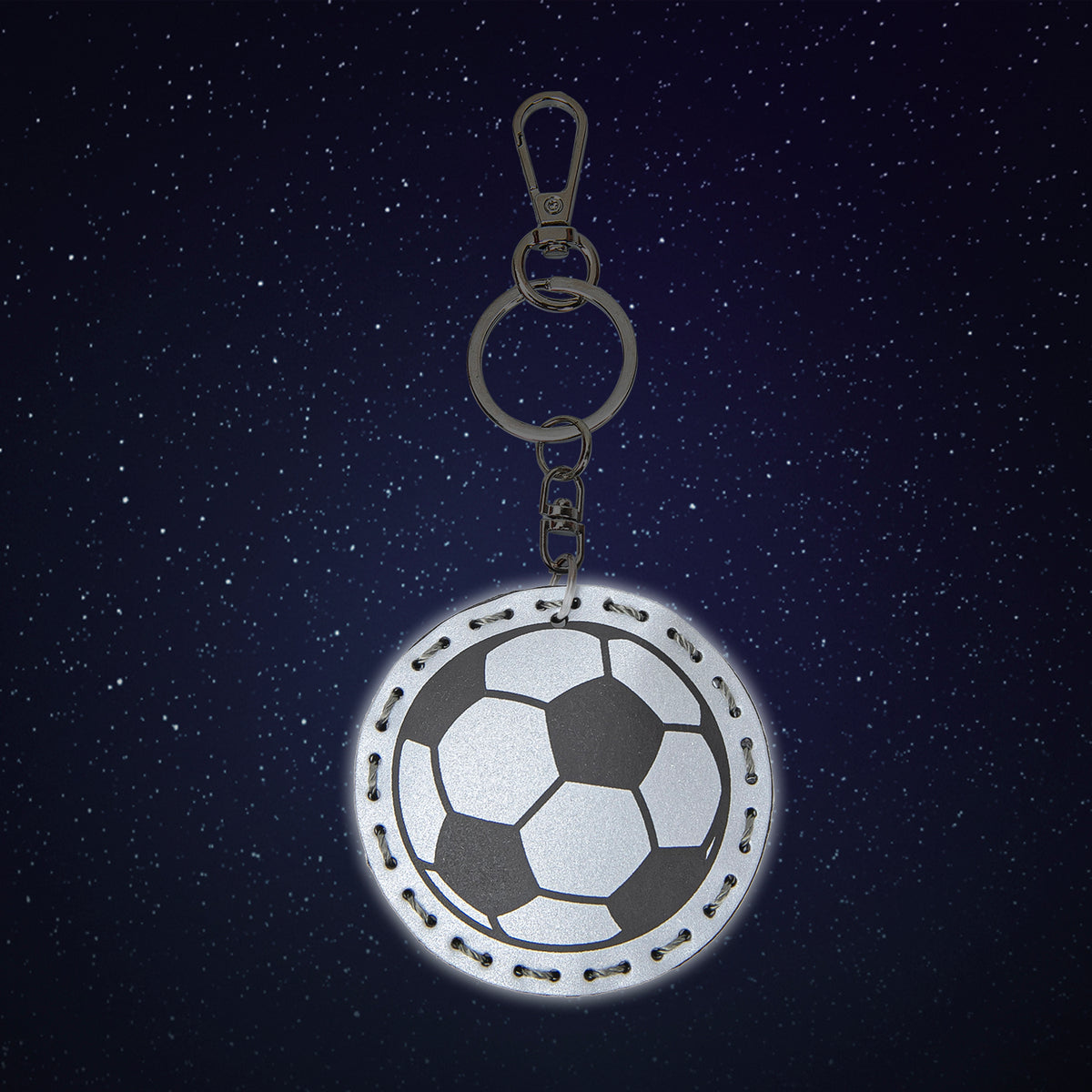 Portachiavi riflettente Pallone da calcio