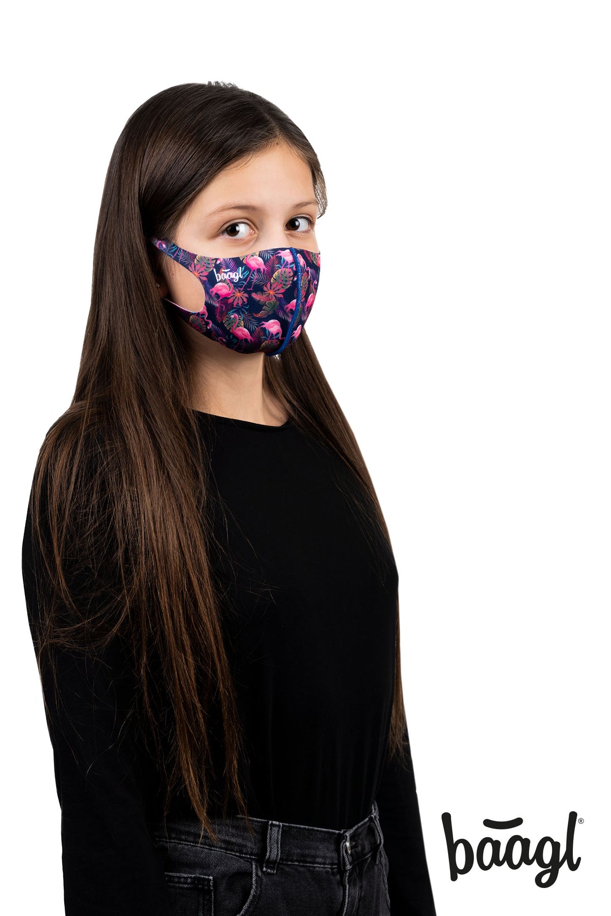 Mascherina antibatterica Flamingo - bambini