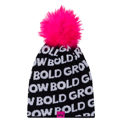 Cappello lavorato a maglia, rosa