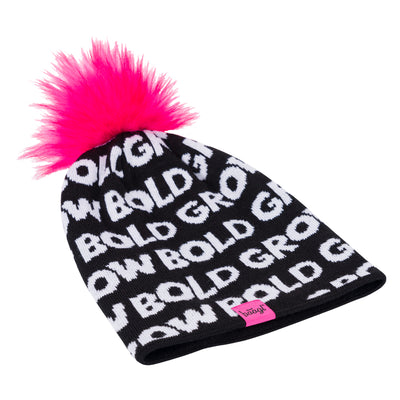 Cappello lavorato a maglia, rosa
