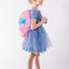 Sacca da ginnastica con tasca con cerniera Rainbow Unicorn