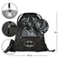 Sacca da ginnastica con tasca con cerniera Batman Dark City