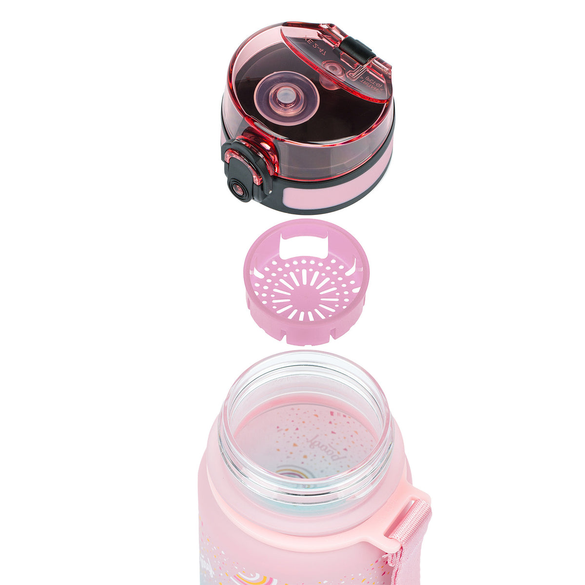 Borraccia in Tritan Arcobaleno sfumato,350 ml