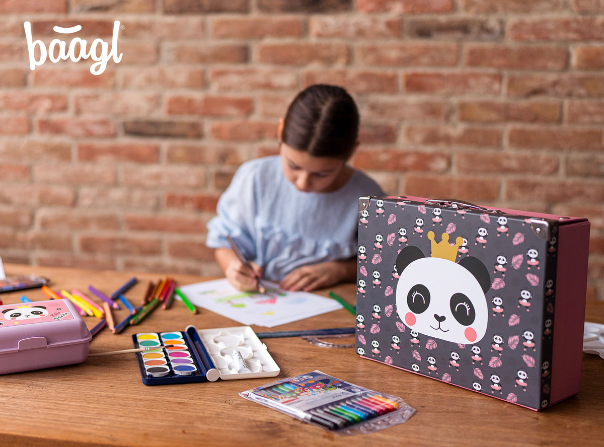 Astuccio pieghevole per materiale scolastico Panda