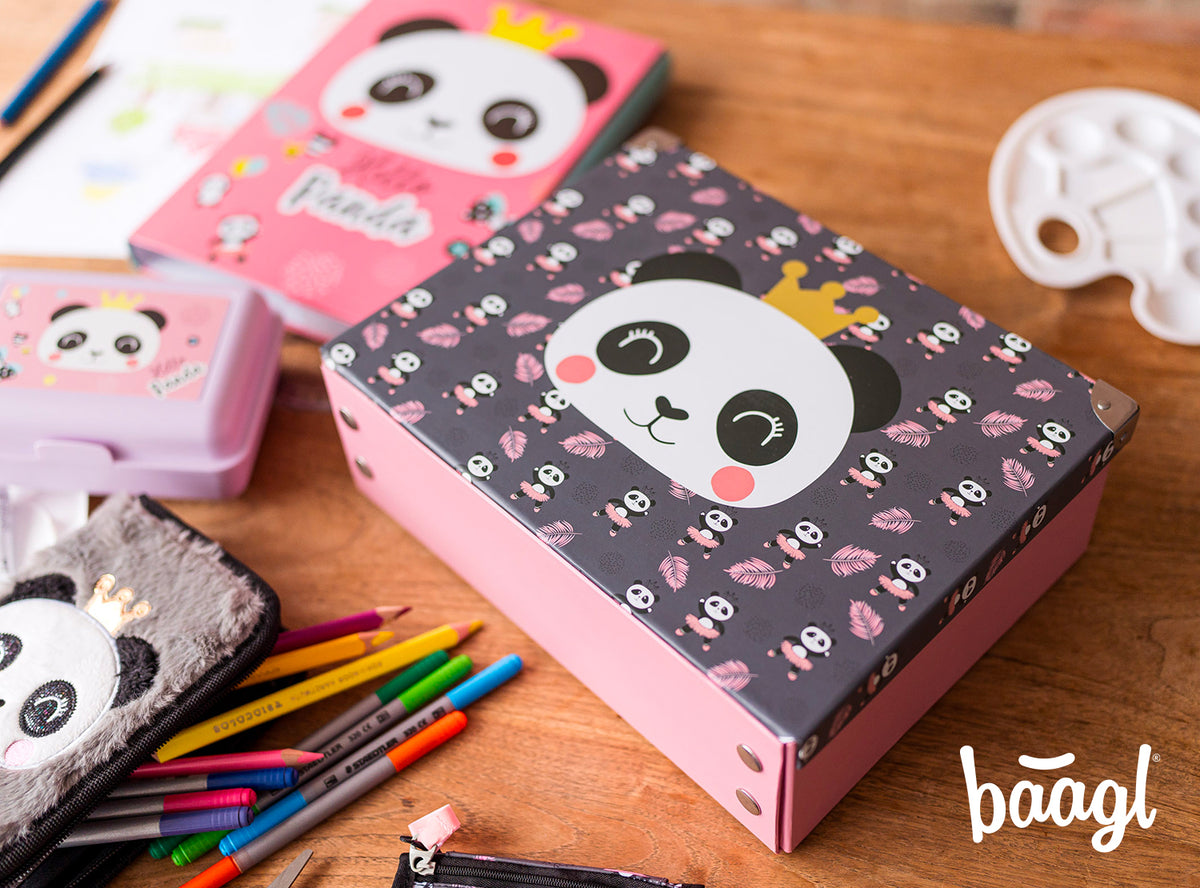 Astuccio pieghevole per materiale scolastico Panda