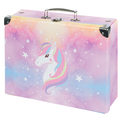 Astuccio pieghevole per materiale scolastico Unicorno arcobaleno