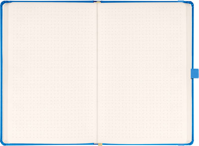 Quaderno Blu, a puntini, 13 × 21 cm