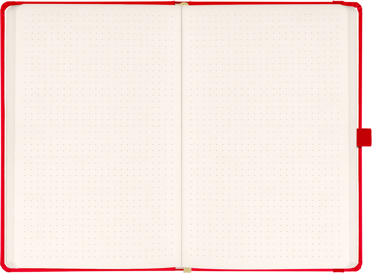 Quaderno Rosso, a puntini, 13 × 21 cm