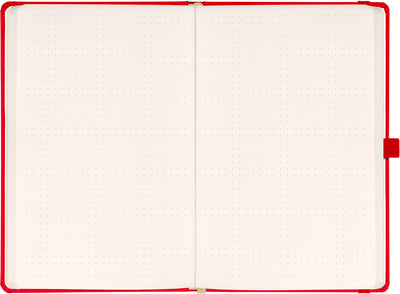 Quaderno Rosso, a puntini, 13 × 21 cm
