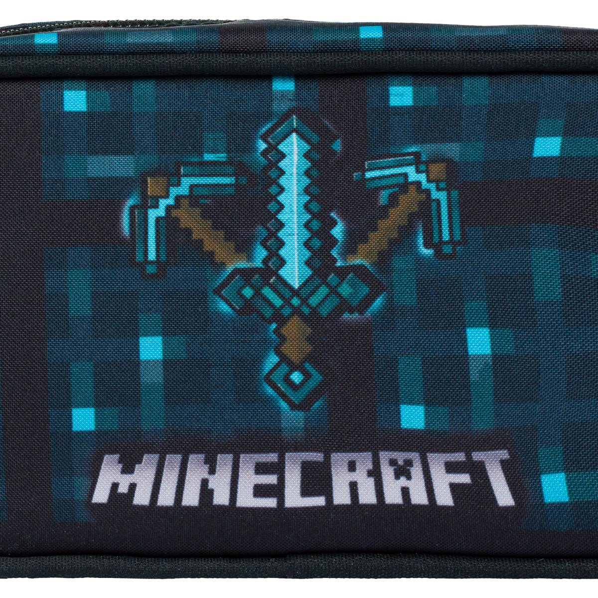 Astuccio MINECRAFT  Ascia e spada blu