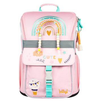 Zaino scolastico Zippy Arcobaleno rosa