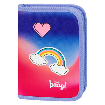 Astuccio a un piano Rainbow Red