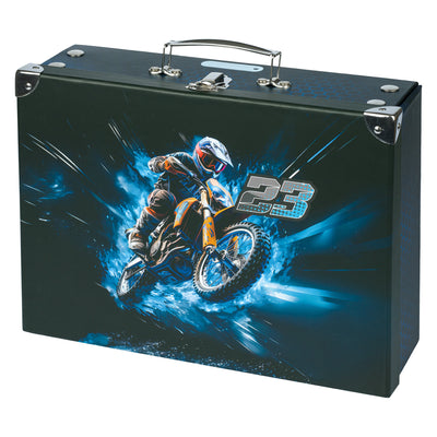 Scatola pieghevole per materiale scolastico Moto