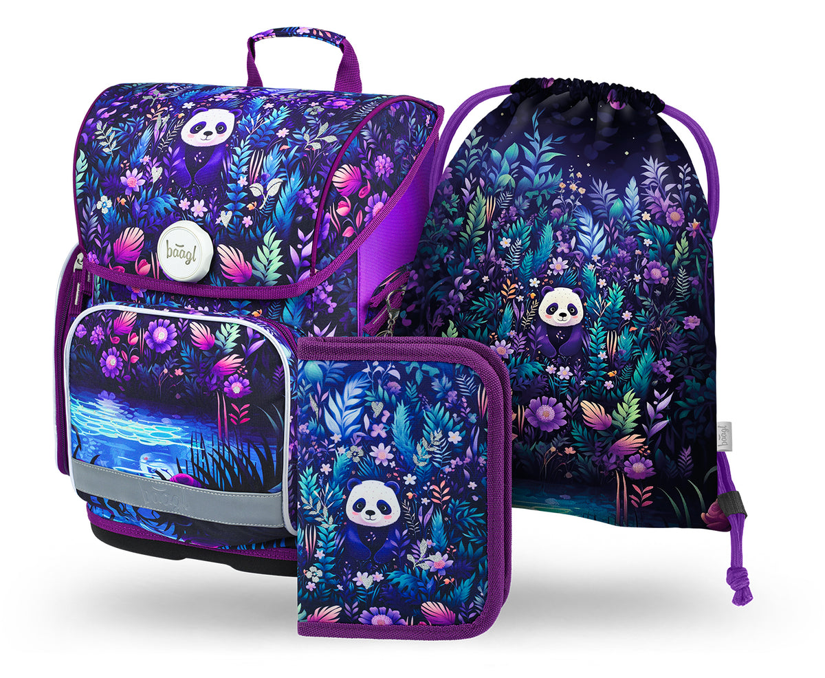Set scolastico Ergo Panda della giungla