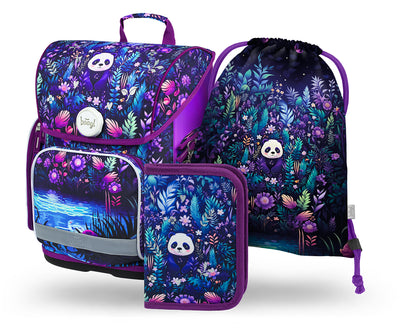 Set scolastico Ergo Panda della giungla