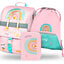 Set scolastico Zippy Arcobaleno rosa