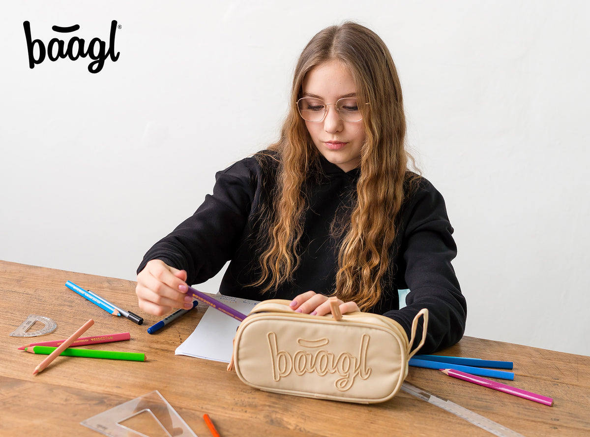Astuccio per studenti Beige