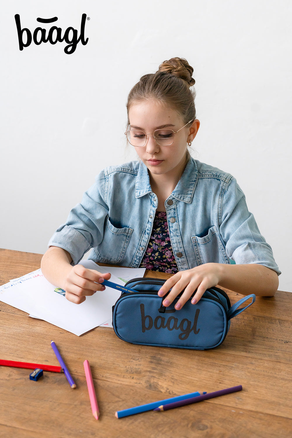 Astuccio per studenti Ocean Blue