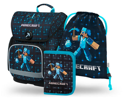 Set scolastico Ergo Minecraft Blue Axe
