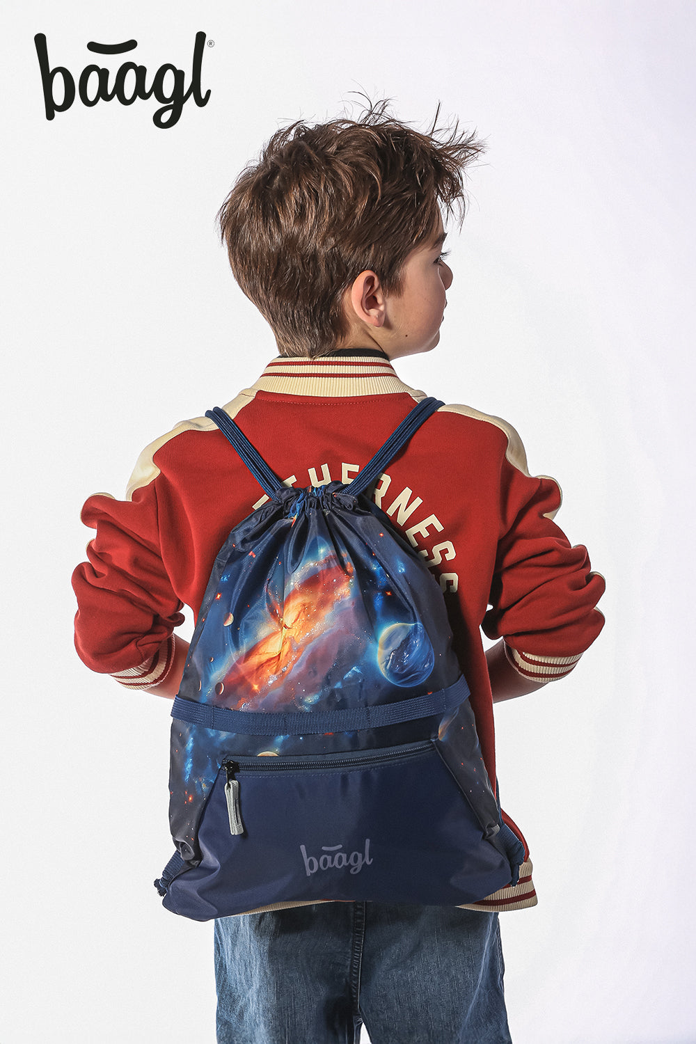 Sacca da ginnastica con tasca con cerniera Universe