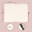Quaderno Powder Flower, a righe, 13 × 21 cm