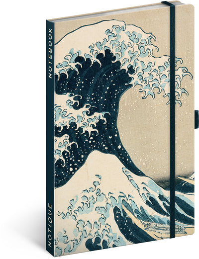 Quaderno Katsushika Hokusai, a righe, 13 × 21 cm