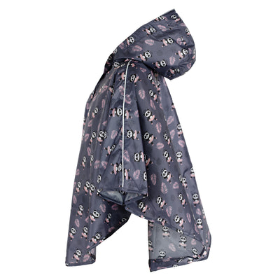 Poncho antipioggia da esterno Panda taglia XS (90 -110 cm)