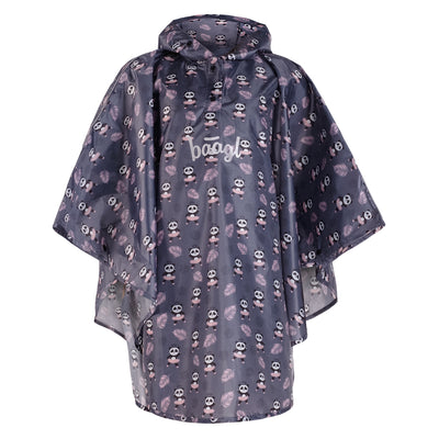 Poncho antipioggia da esterno Panda taglia XS (90 -110 cm)