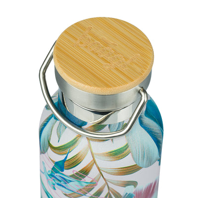 Borraccia termica con coperchio in bambù Leafs, 500 ml