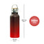 Borraccia termica con coperchio in bambù Gradient red-black, 500 ml