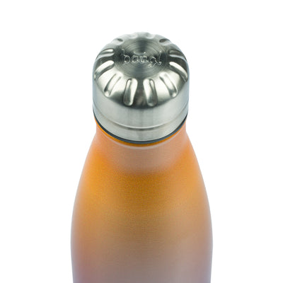 Borraccia termica con coperchio in metallo Gradient yellow-purple, 500 ml