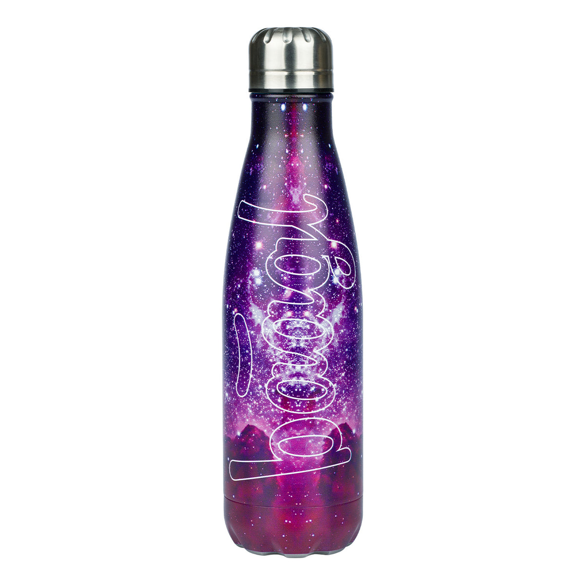 Borraccia termica con coperchio in metallo Galaxy, 500 ml