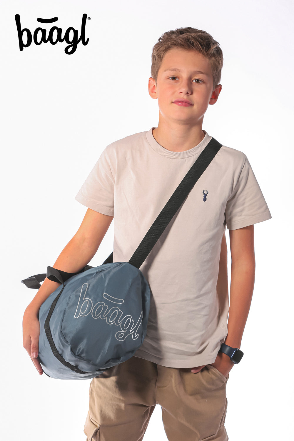 Borsa sportiva pieghevole Hoop Dust Blue
