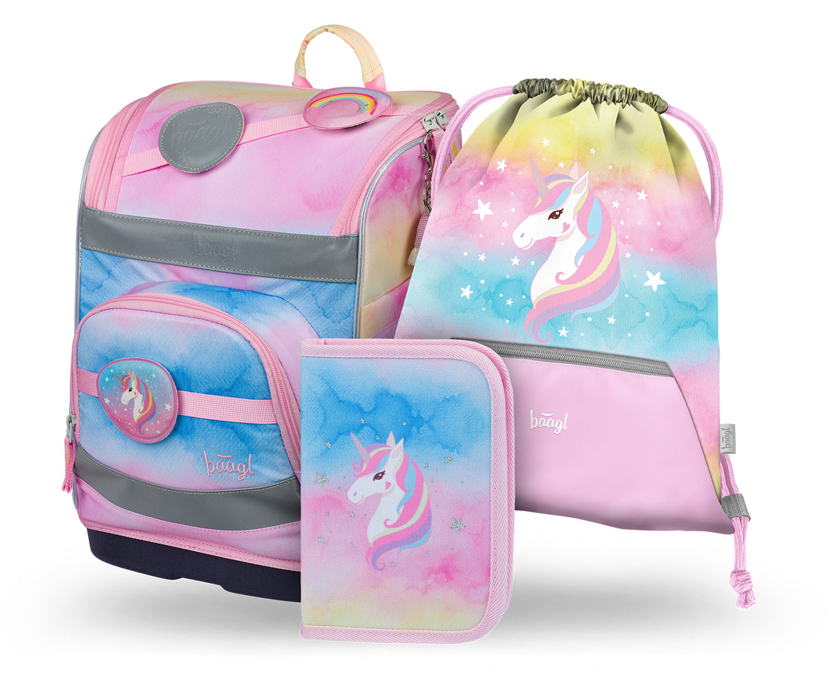 Set scolastico Zippy Plus Rainbow Unicorn