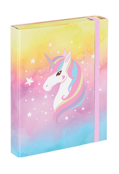 Cartellina scolastica A5 Rainbow Unicorn