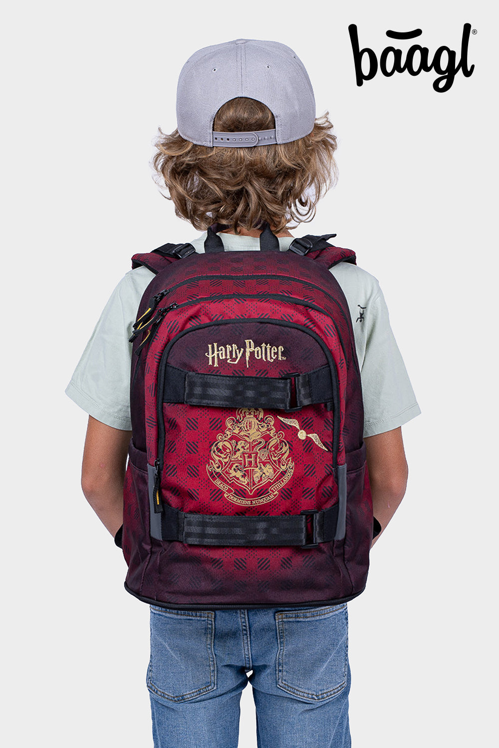 Zaino scolastico Skate Harry Potter Hogwarts Burgundy