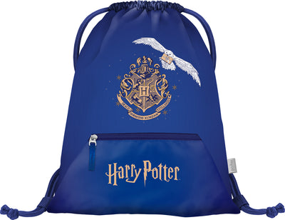 Sacca da ginnastica con tasca con cerniera Harry Potter Hogwarts Hedwig