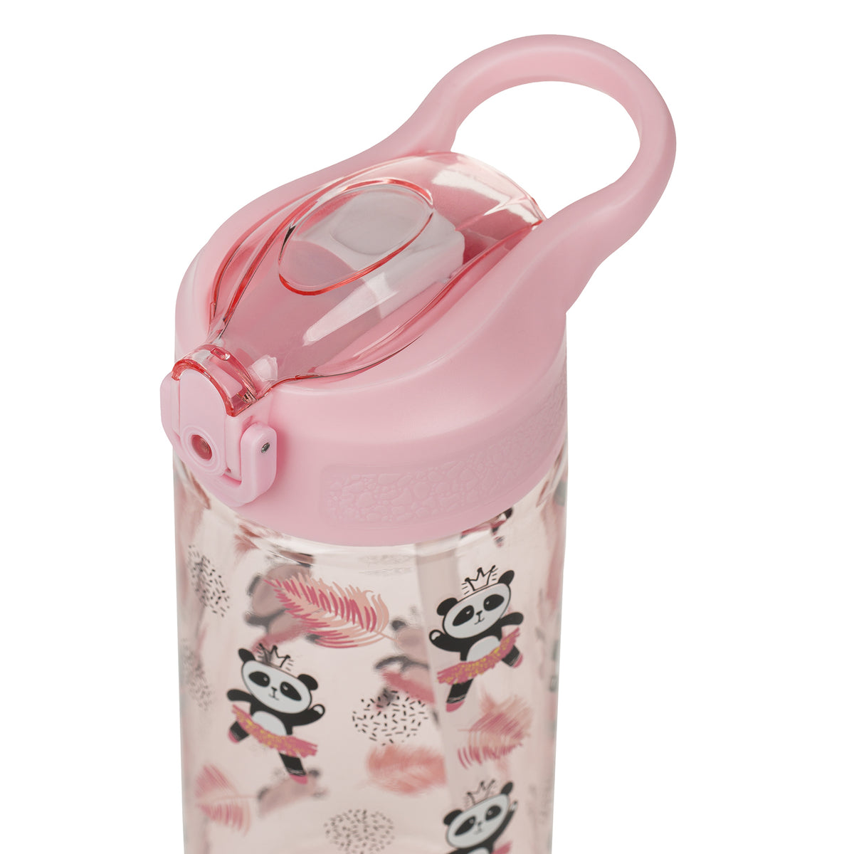 Borraccia in Tritan con cannuccia Panda, 500 ml