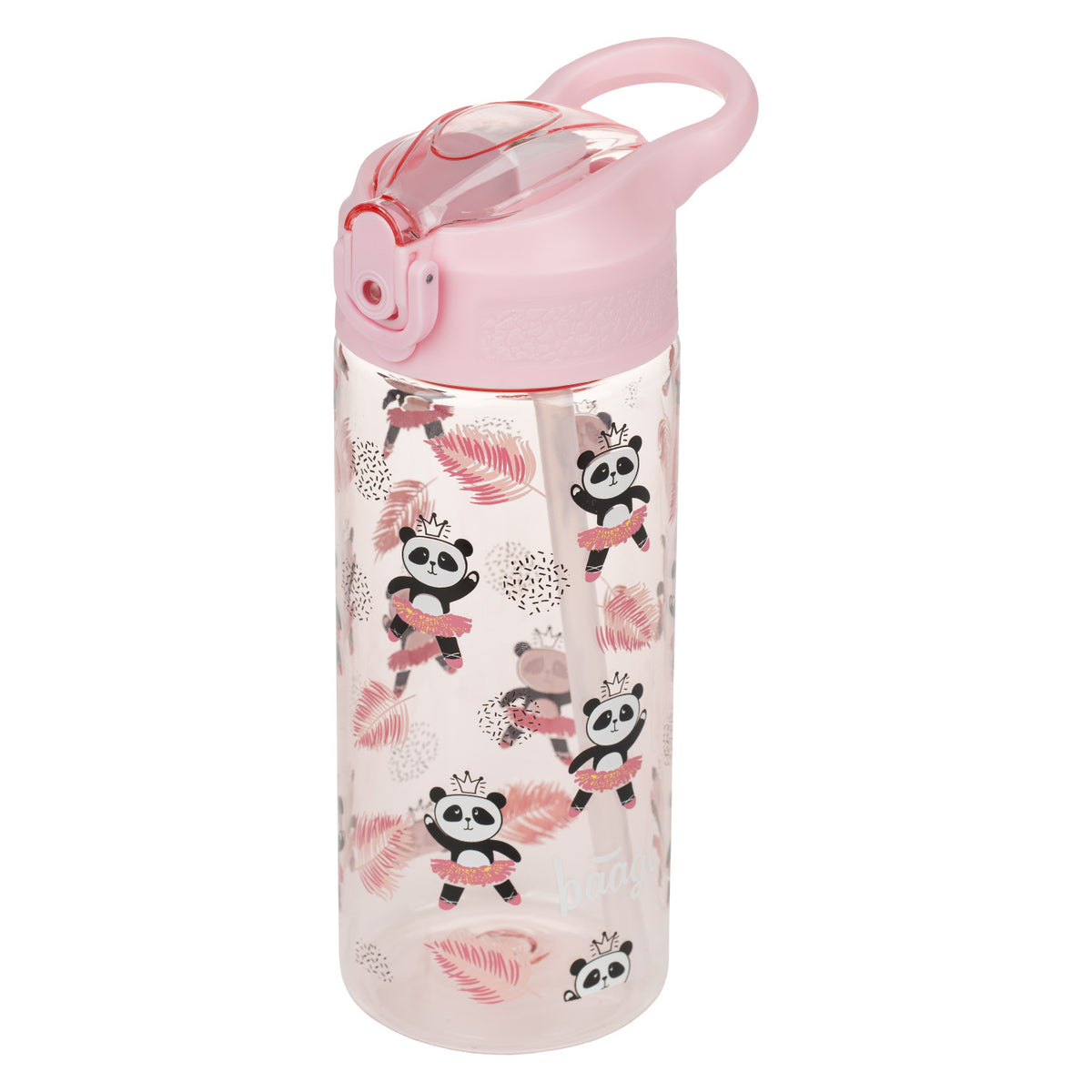 Borraccia in Tritan con cannuccia Panda, 500 ml