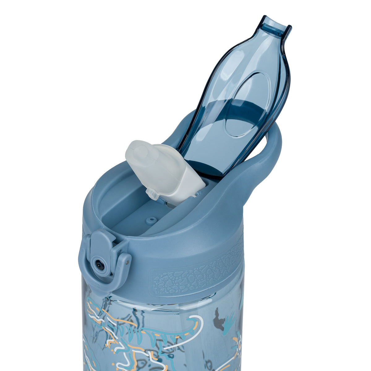 Borraccia in Tritan con cannuccia Dino, 500 ml