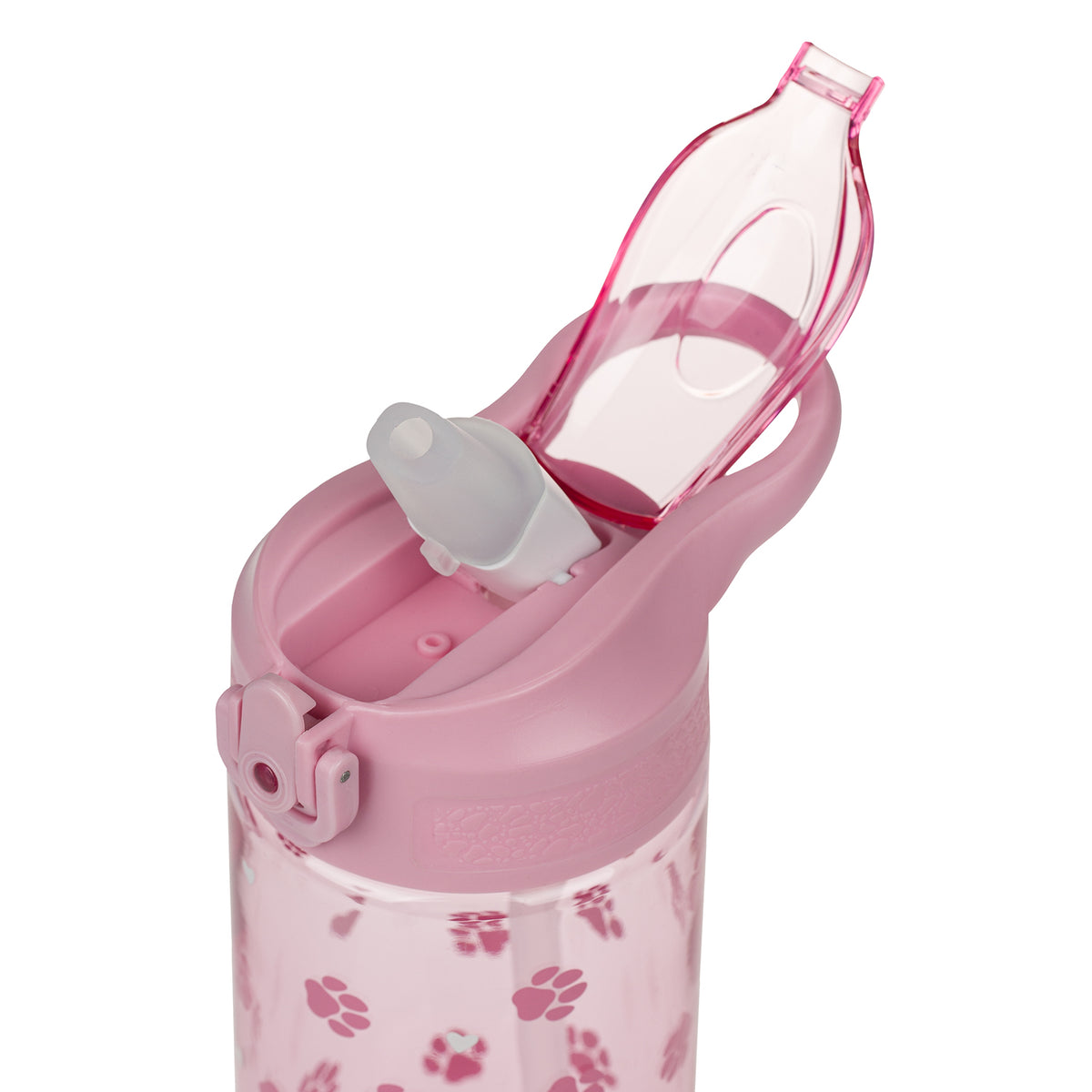 Borraccia in Tritan con cannuccia Paws, 500 ml