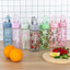 Borraccia in Tritan con cannuccia Rainbow Unicorn, 500 ml