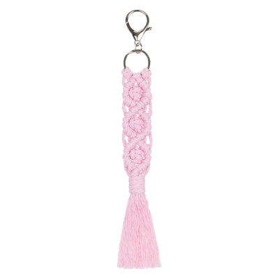 Portachiavi Macrame rosa