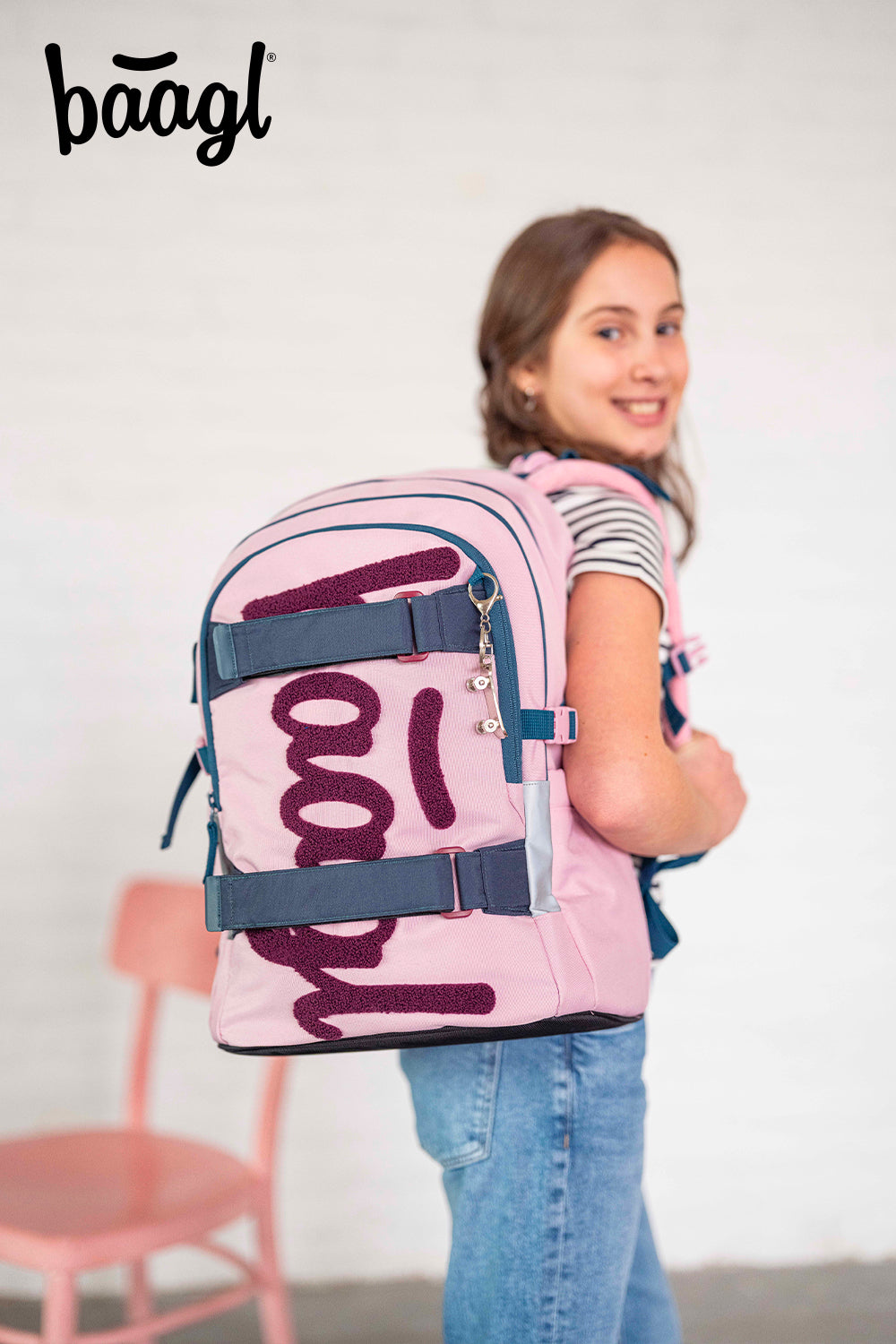 Zaino scolastico Skate Rose