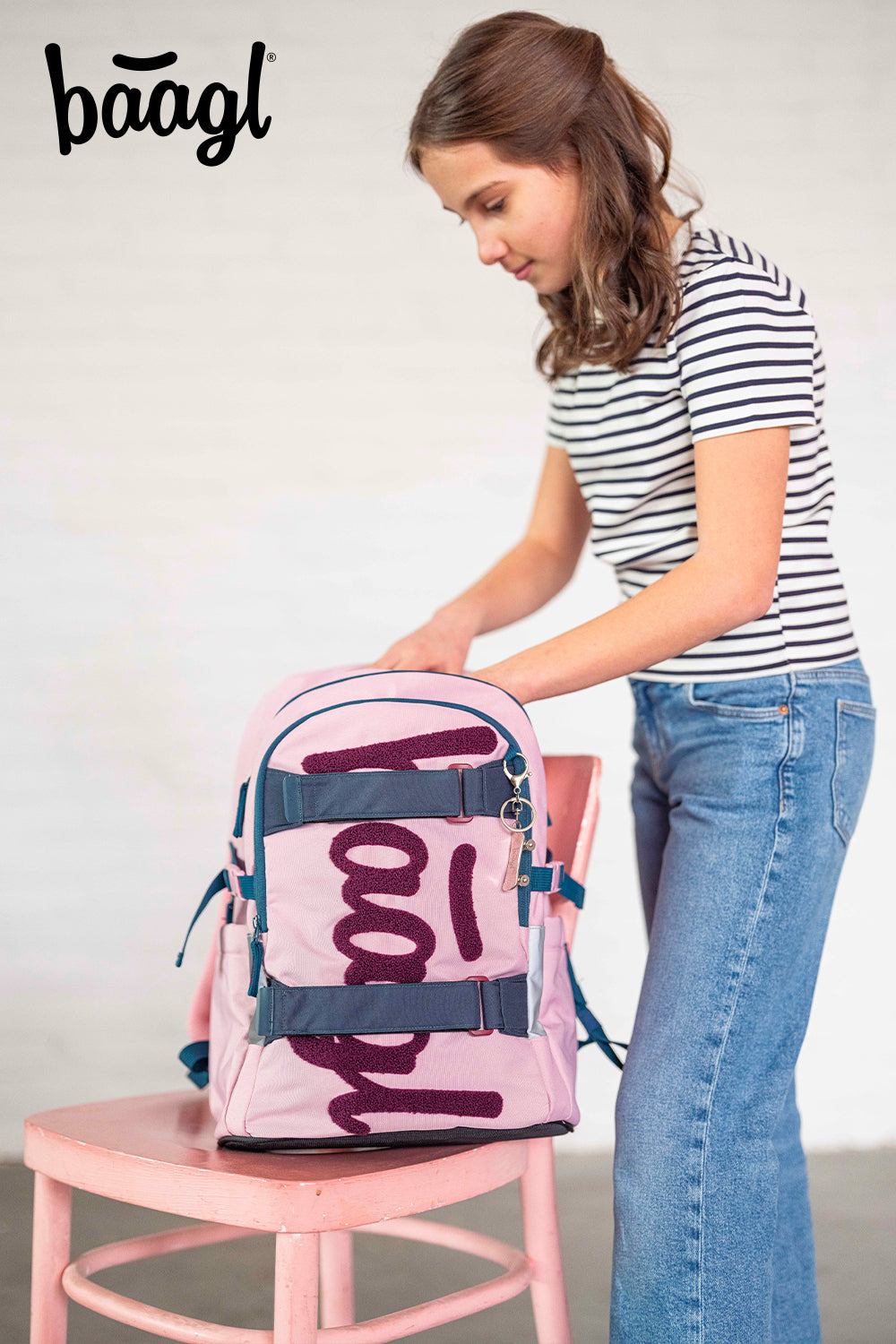 Zaino scolastico Skate Rose