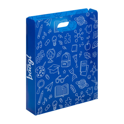 Cartellina scolastica in plastica School blu