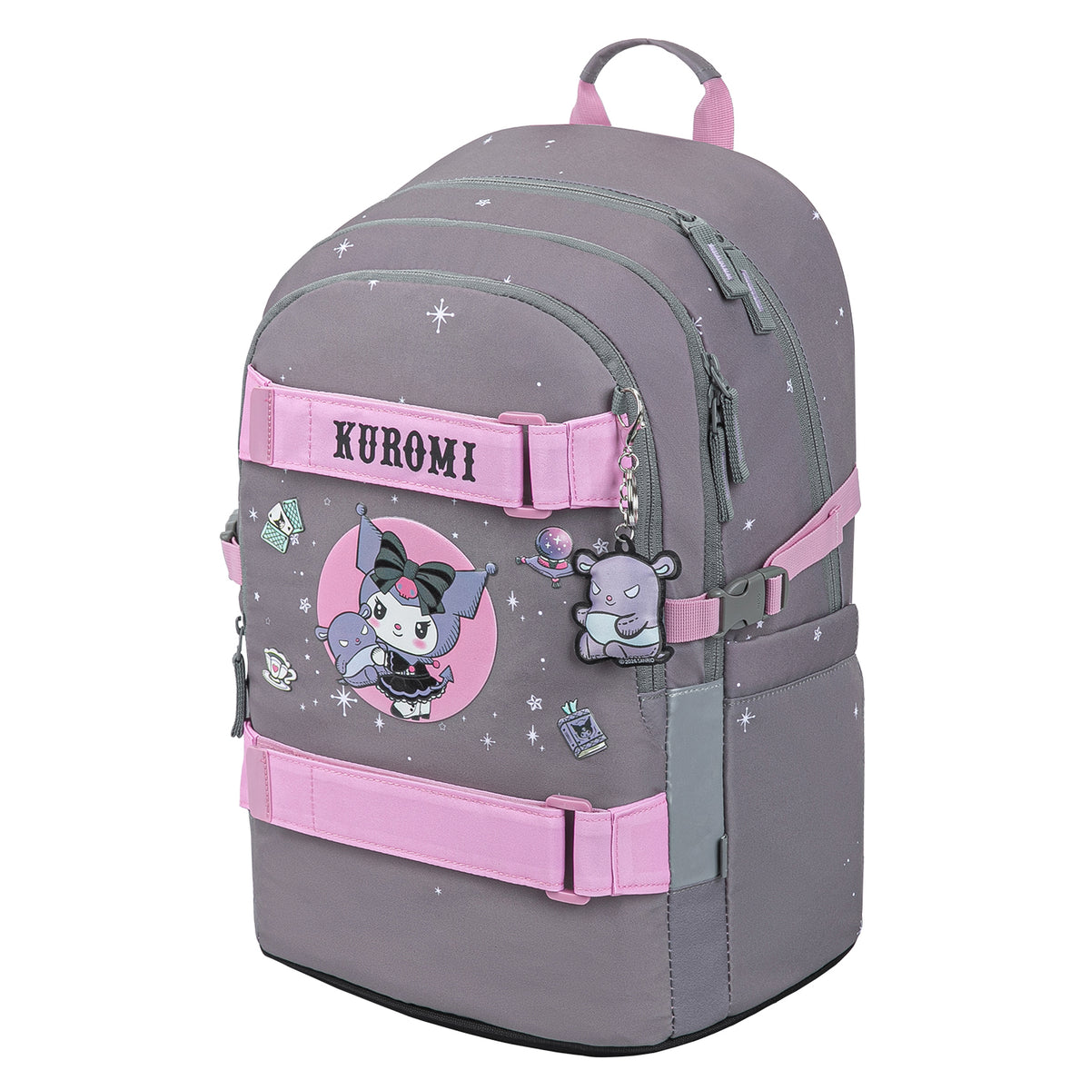 Zaino scolastico Skate Kuromi Grey